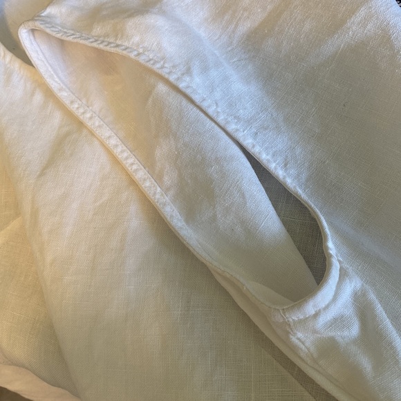 Carol Anderson vintage 100% linen tank top crisp and white - Picture 9 of 11